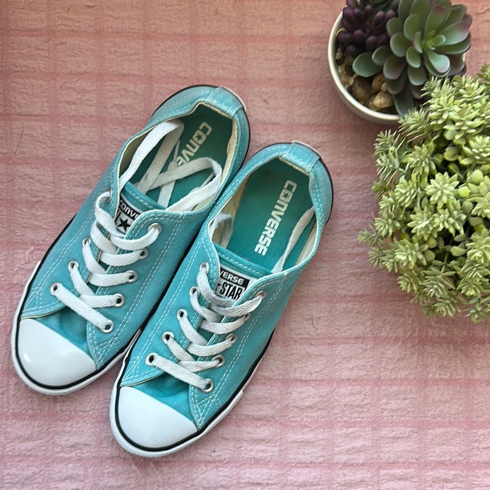 Converse Blue and White Canvas Sneakers